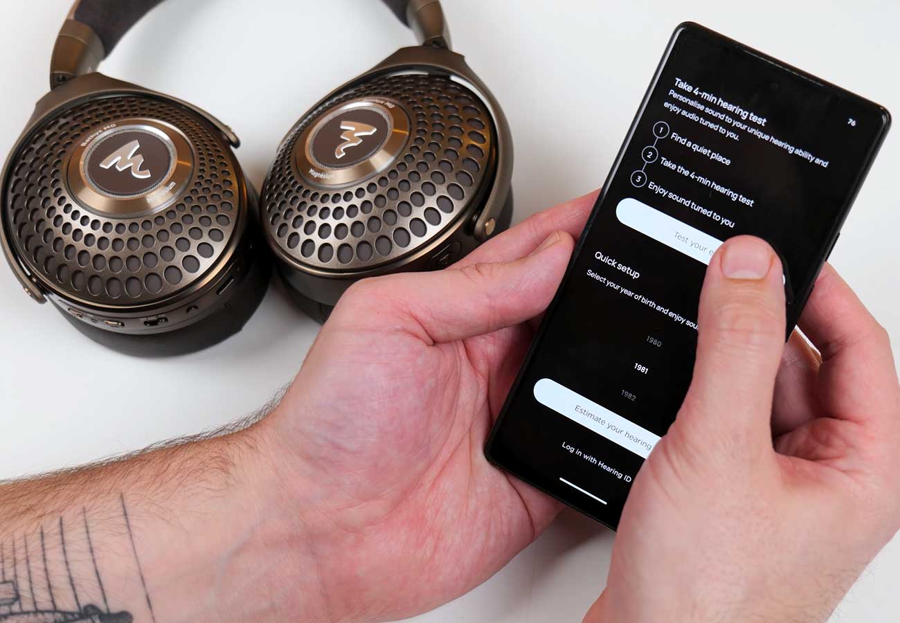 Focal Bathys MG Headphones - The Mimi App in action